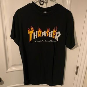 Trasher Mag Flame Shirt Size Medium